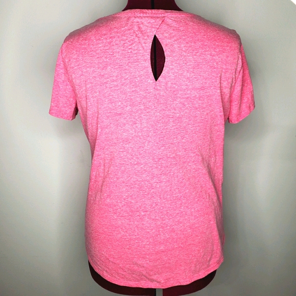 21) ST. JOHN'S BAY Travel Live Explore key hole lightweight heathered Sz. XL - Picture 5 of 5